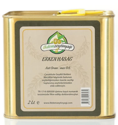 2 Litre Erken Hasat Zeytinyağı