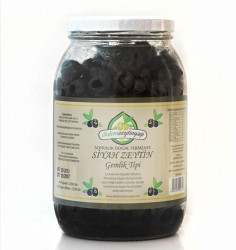 İlkdem - Doğal Fermente Siyah Zeytin Gemlik Tipi Net: 1350 gr.