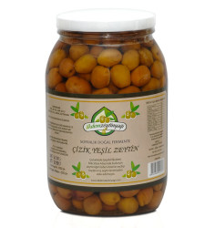 İlkdem - Doğal Fermente Çizik Yeşil Zeytin Net: 1350 gr.