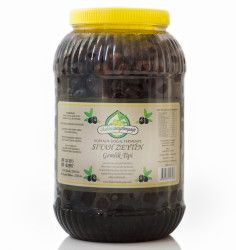 İlkdem - Doğal Fermente Siyah Zeytin Gemlik Tipi Net: 2550 gr.